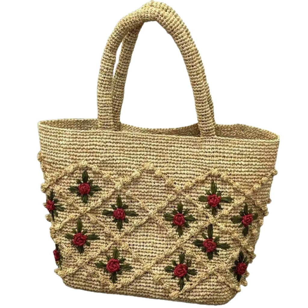 raffia crossbody bag