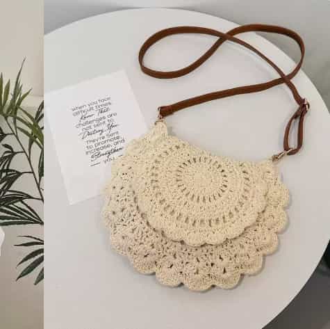Handwoven natural raffia bag, handmade woven handbag