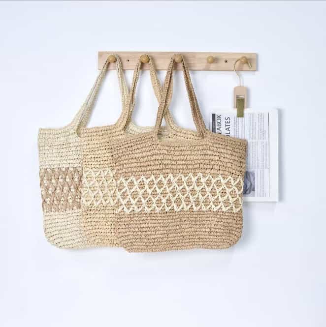 Handwoven Straw Tote Bag
