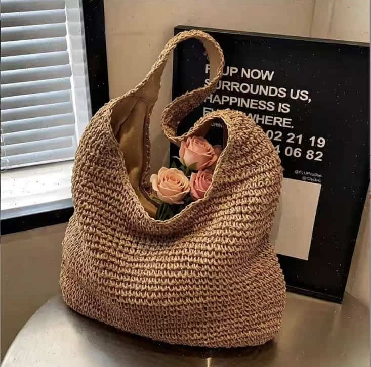 Soft Casual Raffia Tote Bag Soft Casual Raffia Tote Bag
