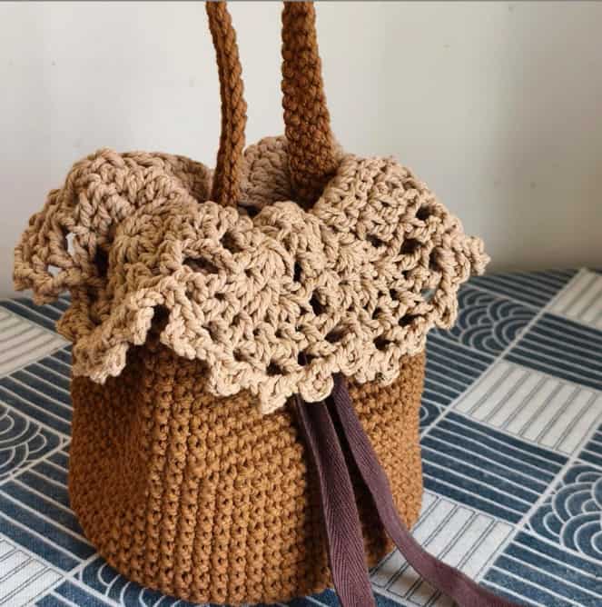 Straw Drawstring Purse Straw Drawstring Purse