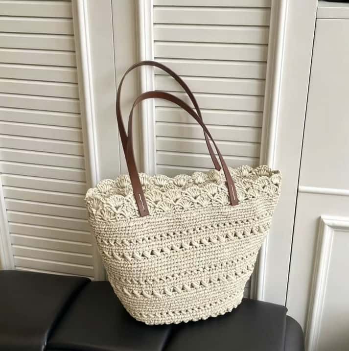 Straw Shoulder Tote Bag Straw Shoulder Tote Bag