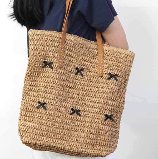 straw tote bag straw tote bag