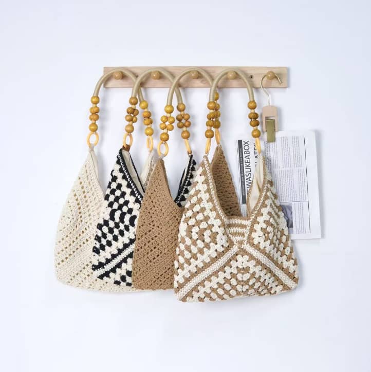 Crochet Straw Bag Crochet Straw Bag