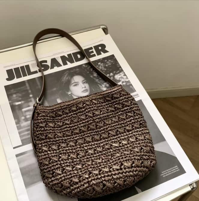 Hand Crochet Raffia Bag